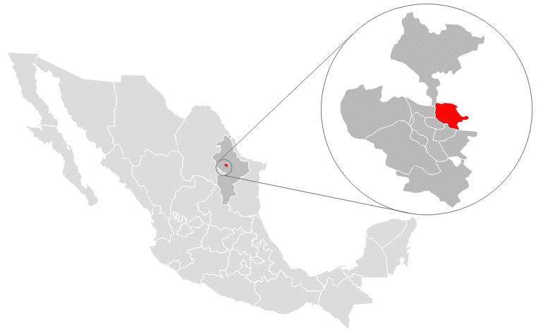 ubicacion de apodaca en mapa de mexico